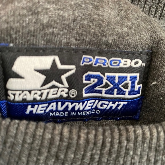 Vintage Starter Pro80 Sweatshirt Gray 2 XL - Picture 4 of 4